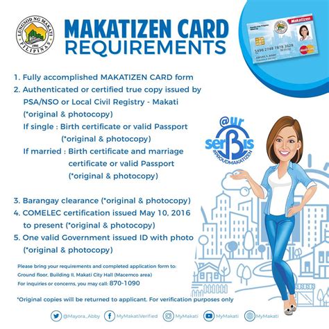 yellow card makati requirements 2024|My Makati .